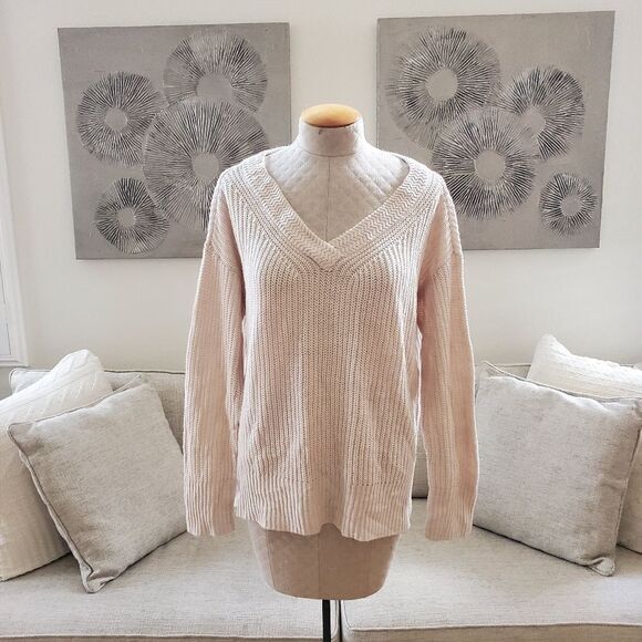 🔆 SANCTUARY 🔆Austin Shaker Stitch Long Length Sweater - [size Medium, Ivory] - Picture 2 of 10